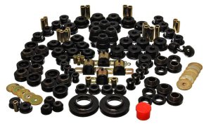 Jeep Wrangler Suspension Bushing Kit - Energy Suspension - Hyper-Flex Master Bushing Set - Black - `97-`06